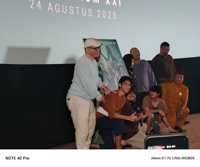 Konferensi pers Kang Mak X Nenek Gayung di Epicentrum XXI, Kuningan, Jakarta Selatan, Minggu (24/8)